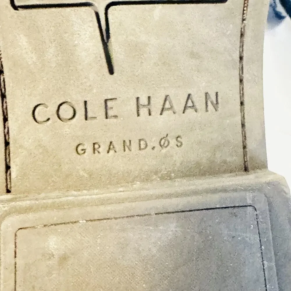 Cole Haan Shoes Mens 10 Brown Leather Derby Oxford Dress Apron Split Toe Casual